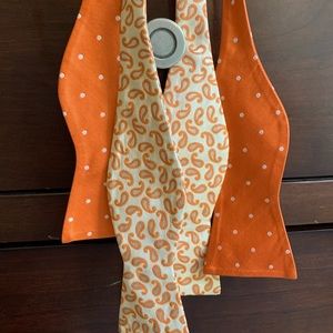 100% Silk Bowtie Bundle Orange